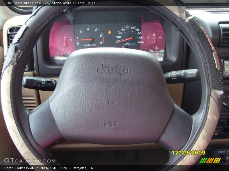 Stone White / Camel Beige 2002 Jeep Wrangler X 4x4