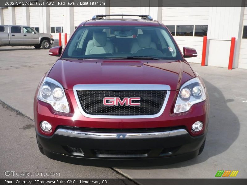 Red Jewel / Light Titanium 2009 GMC Acadia SLT AWD