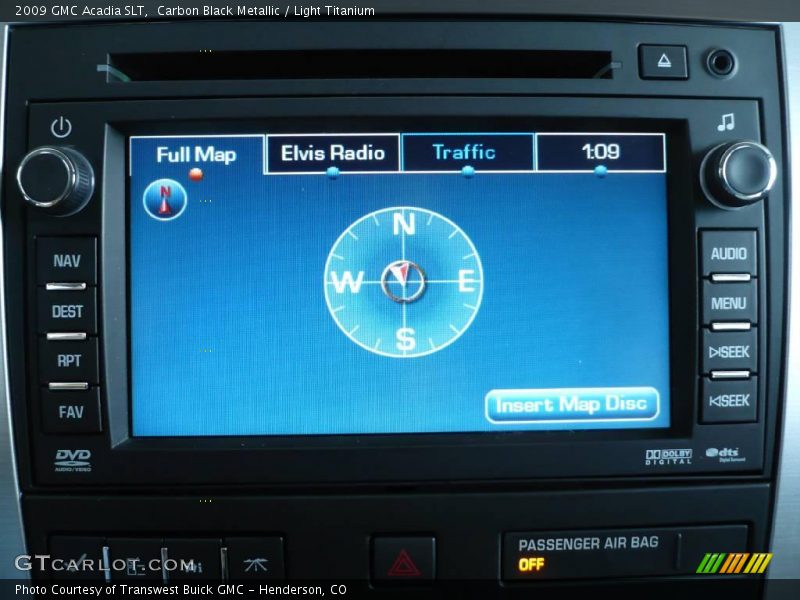 Carbon Black Metallic / Light Titanium 2009 GMC Acadia SLT