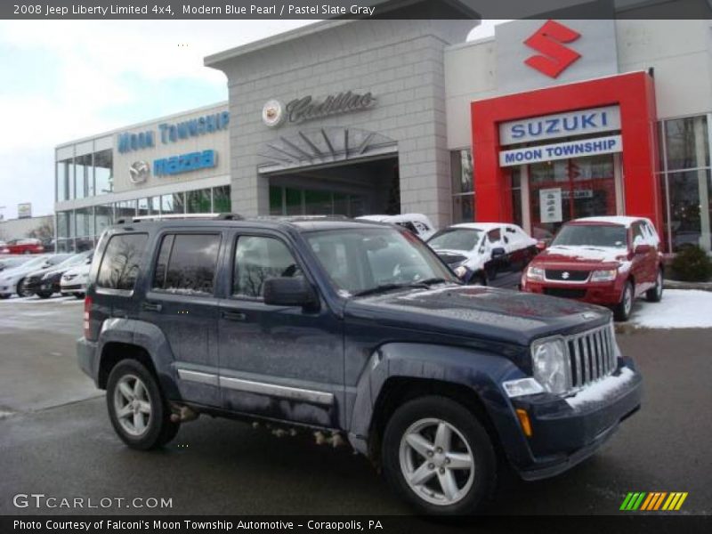 Modern Blue Pearl / Pastel Slate Gray 2008 Jeep Liberty Limited 4x4