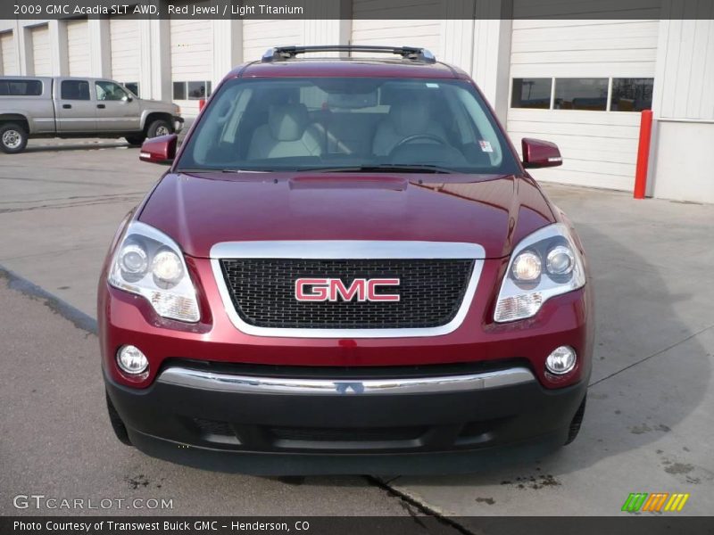 Red Jewel / Light Titanium 2009 GMC Acadia SLT AWD