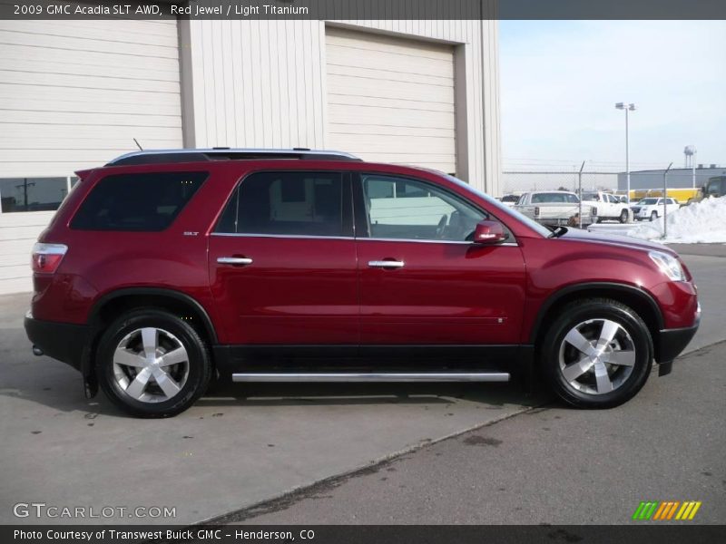 Red Jewel / Light Titanium 2009 GMC Acadia SLT AWD