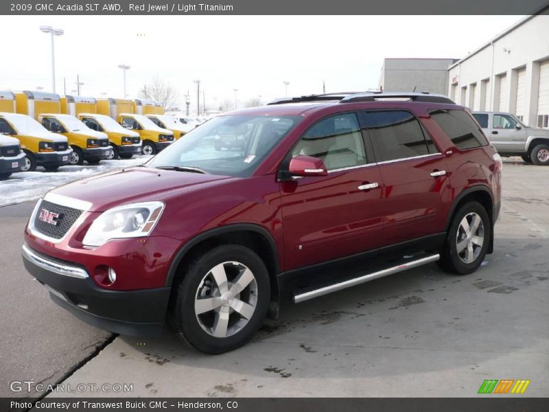 Red Jewel / Light Titanium 2009 GMC Acadia SLT AWD