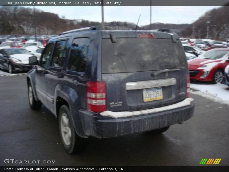 Modern Blue Pearl / Pastel Slate Gray 2008 Jeep Liberty Limited 4x4