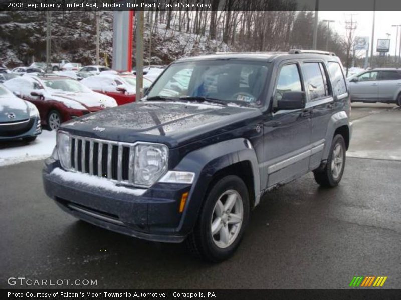 Modern Blue Pearl / Pastel Slate Gray 2008 Jeep Liberty Limited 4x4