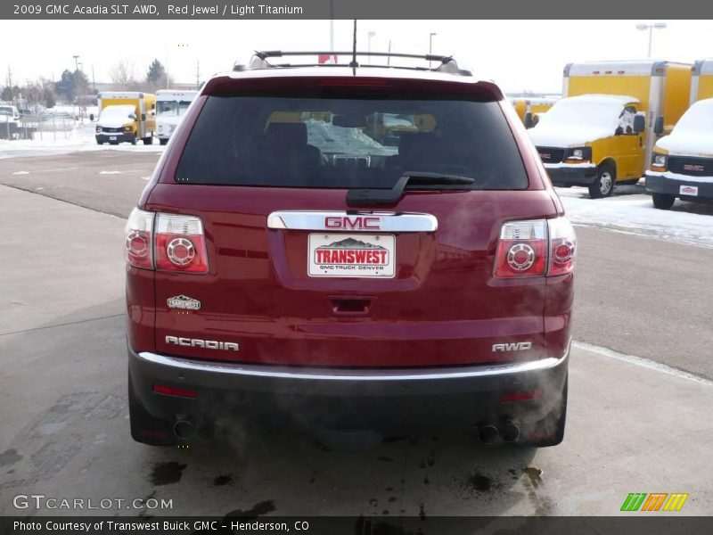Red Jewel / Light Titanium 2009 GMC Acadia SLT AWD