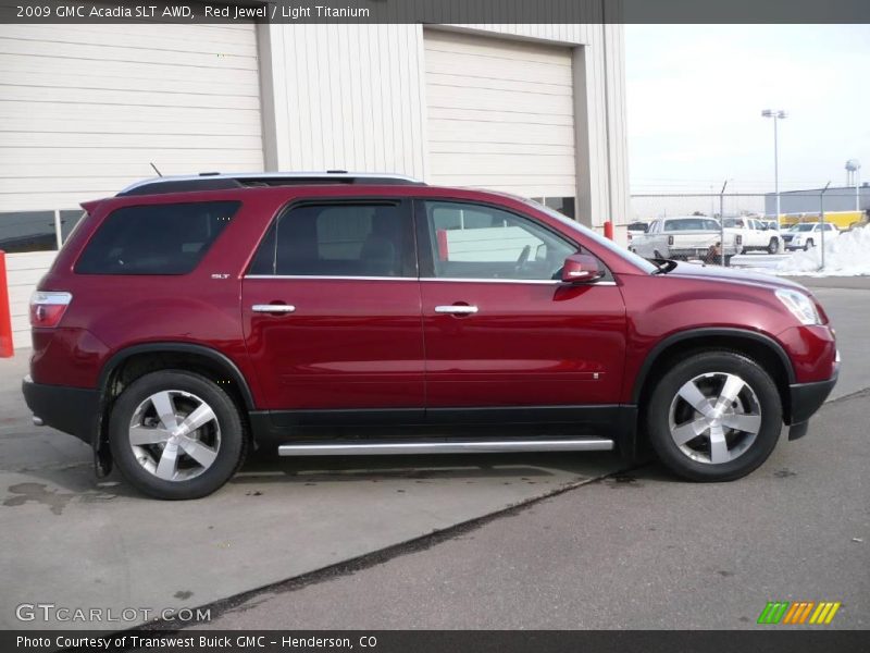 Red Jewel / Light Titanium 2009 GMC Acadia SLT AWD