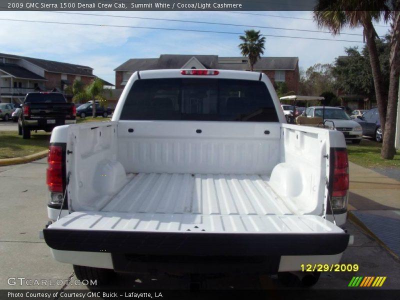 Summit White / Cocoa/Light Cashmere 2009 GMC Sierra 1500 Denali Crew Cab