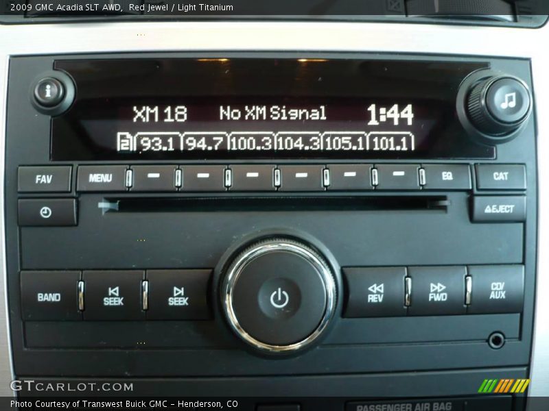 Red Jewel / Light Titanium 2009 GMC Acadia SLT AWD