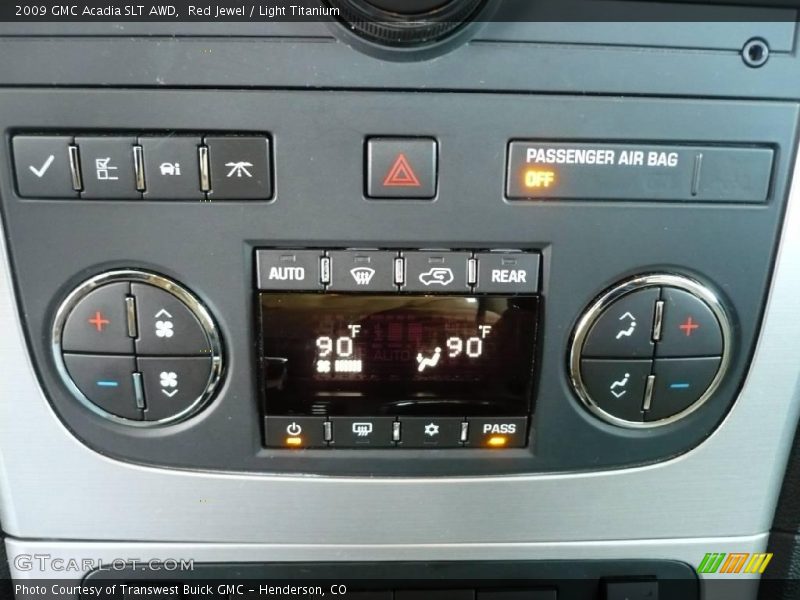Red Jewel / Light Titanium 2009 GMC Acadia SLT AWD