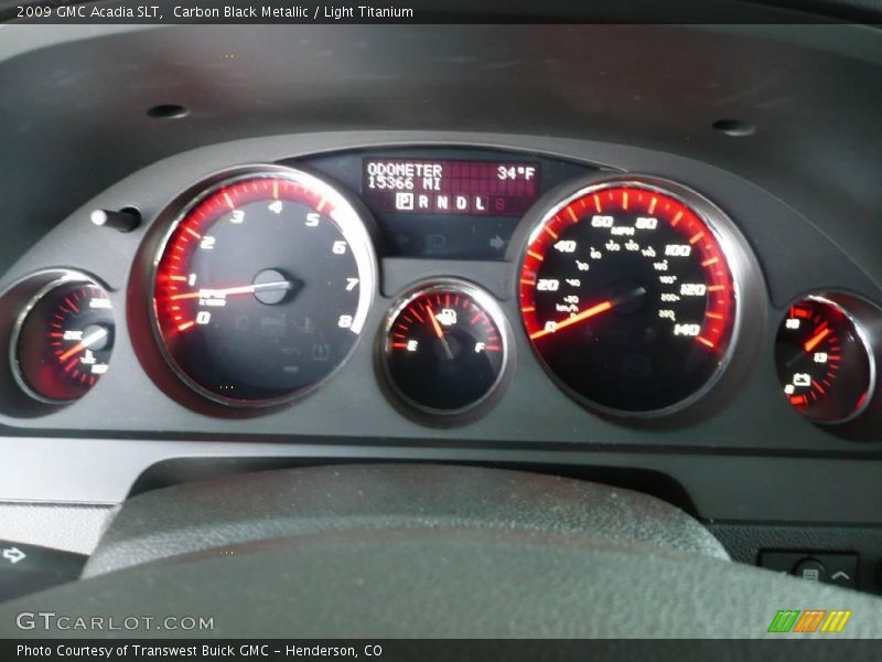 Carbon Black Metallic / Light Titanium 2009 GMC Acadia SLT