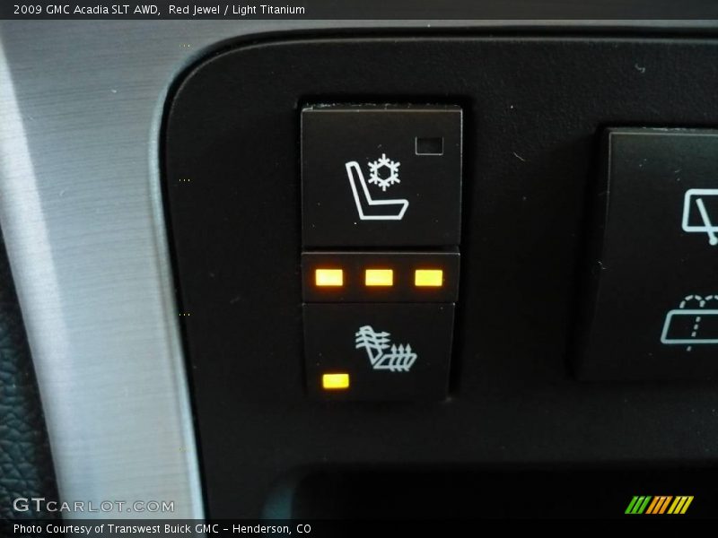 Red Jewel / Light Titanium 2009 GMC Acadia SLT AWD