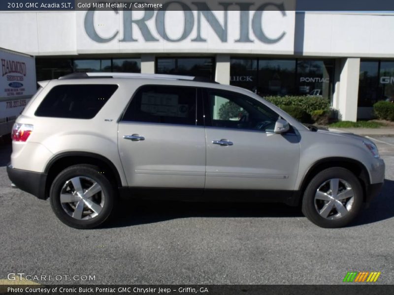 Gold Mist Metallic / Cashmere 2010 GMC Acadia SLT