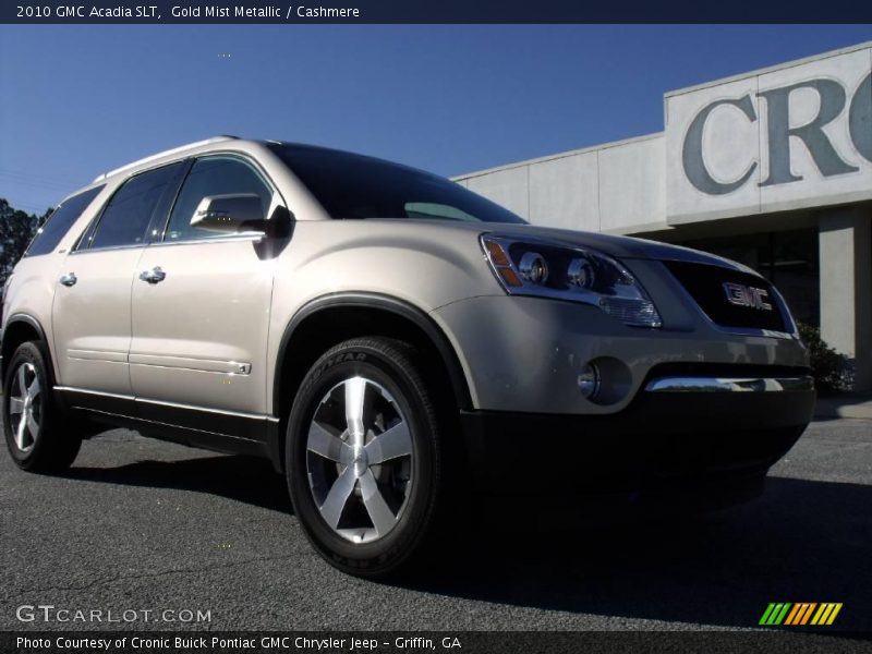 Gold Mist Metallic / Cashmere 2010 GMC Acadia SLT