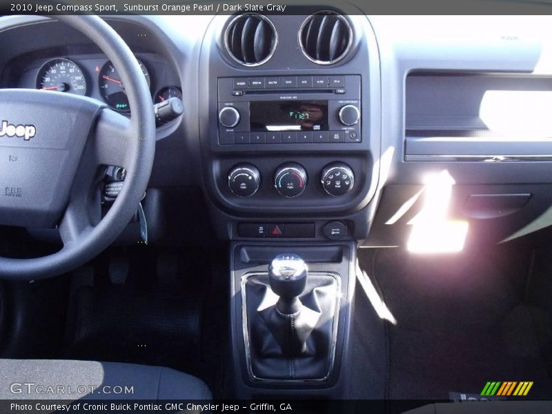 Sunburst Orange Pearl / Dark Slate Gray 2010 Jeep Compass Sport