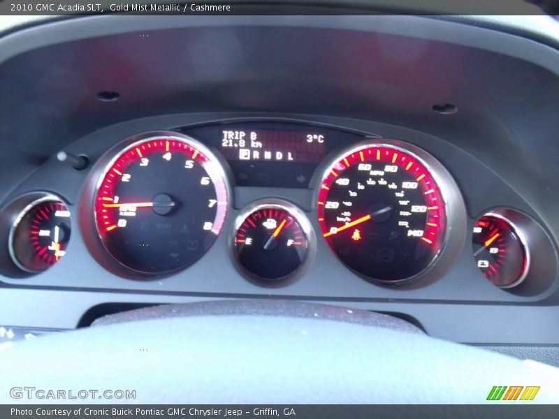 Gold Mist Metallic / Cashmere 2010 GMC Acadia SLT