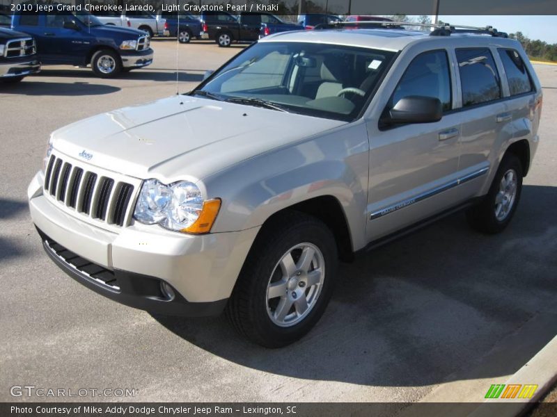 Light Graystone Pearl / Khaki 2010 Jeep Grand Cherokee Laredo