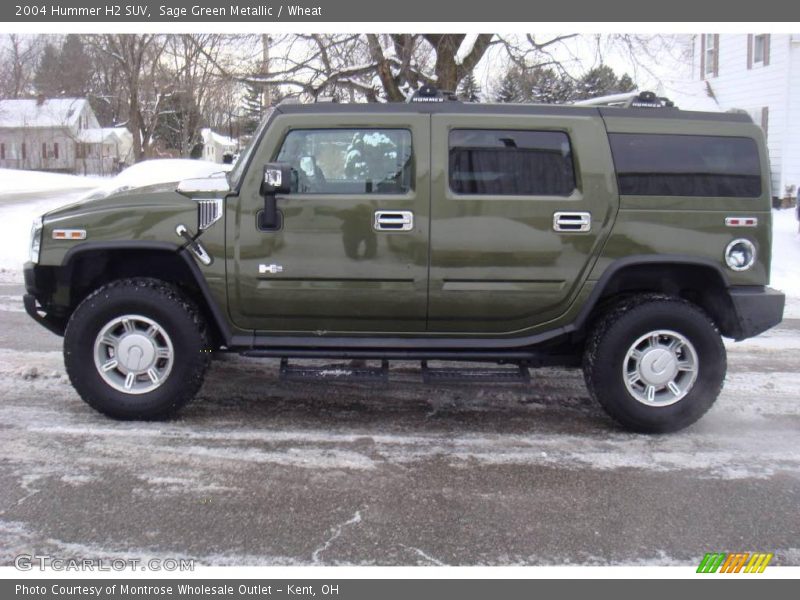 Sage Green Metallic / Wheat 2004 Hummer H2 SUV