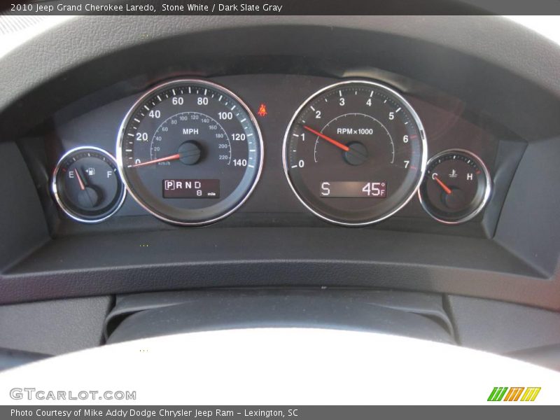 Stone White / Dark Slate Gray 2010 Jeep Grand Cherokee Laredo
