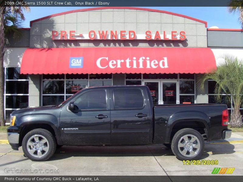 Onyx Black / Ebony 2009 GMC Sierra 1500 SLT Crew Cab