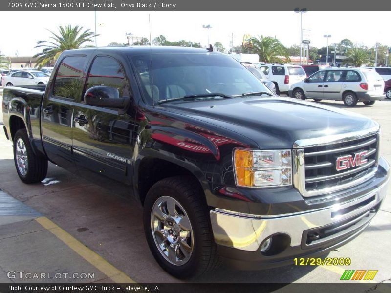 Onyx Black / Ebony 2009 GMC Sierra 1500 SLT Crew Cab