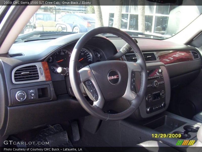 Onyx Black / Ebony 2009 GMC Sierra 1500 SLT Crew Cab