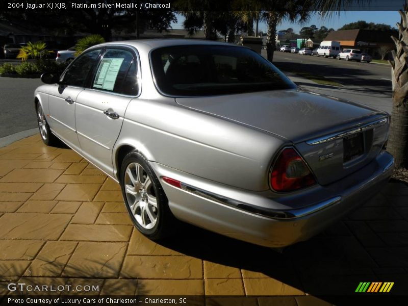Platinum Silver Metallic / Charcoal 2004 Jaguar XJ XJ8