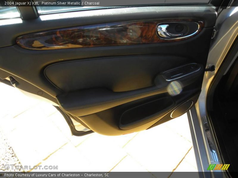 Platinum Silver Metallic / Charcoal 2004 Jaguar XJ XJ8