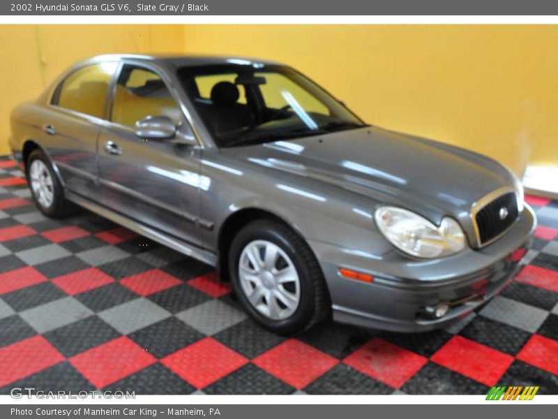 Slate Gray / Black 2002 Hyundai Sonata GLS V6