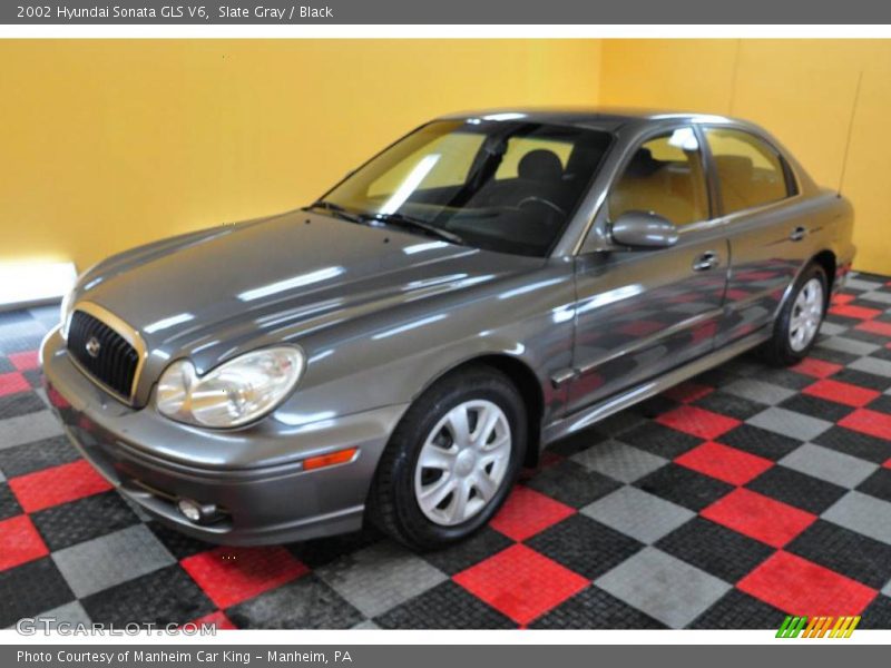 Slate Gray / Black 2002 Hyundai Sonata GLS V6
