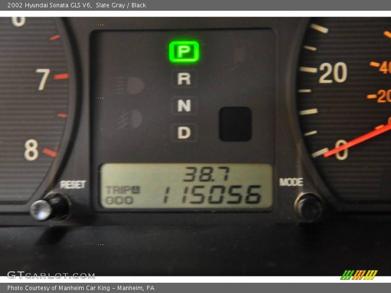 Slate Gray / Black 2002 Hyundai Sonata GLS V6