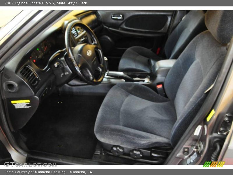 Slate Gray / Black 2002 Hyundai Sonata GLS V6