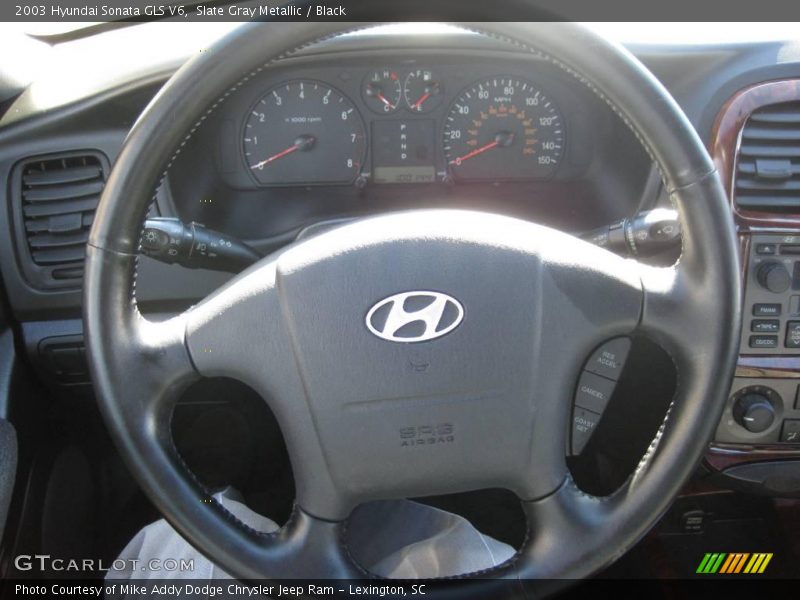 Slate Gray Metallic / Black 2003 Hyundai Sonata GLS V6