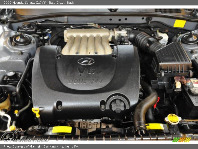 Slate Gray / Black 2002 Hyundai Sonata GLS V6