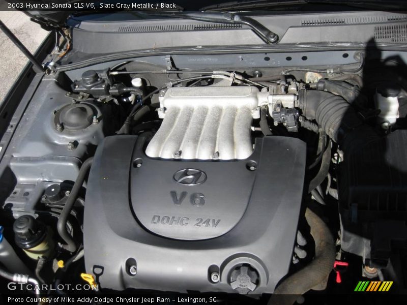 Slate Gray Metallic / Black 2003 Hyundai Sonata GLS V6