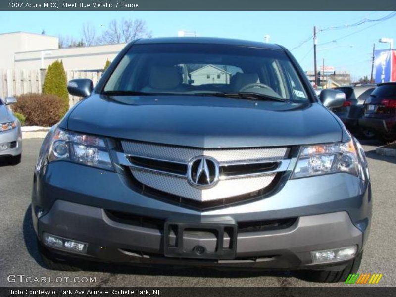 Steel Blue Metallic / Taupe 2007 Acura MDX