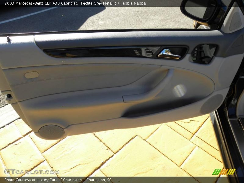 Tectite Grey Metallic / Pebble Nappa 2003 Mercedes-Benz CLK 430 Cabriolet