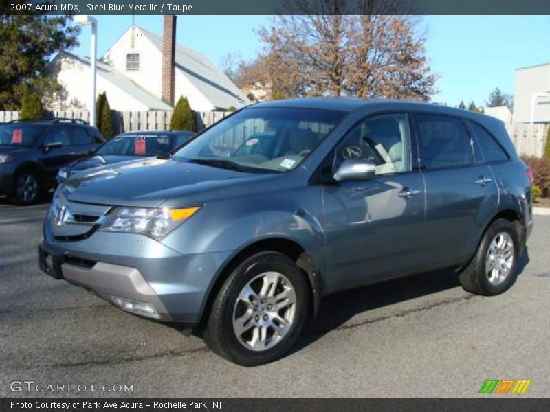Steel Blue Metallic / Taupe 2007 Acura MDX
