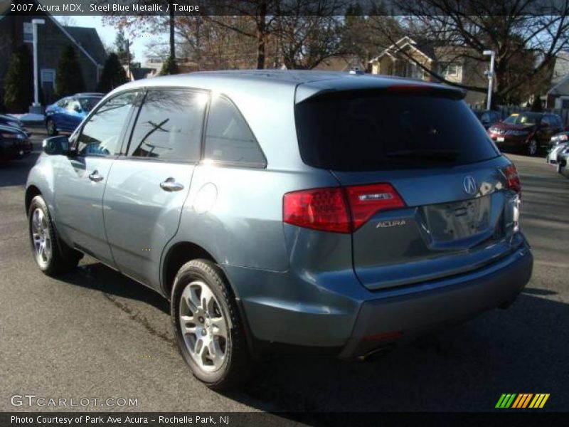 Steel Blue Metallic / Taupe 2007 Acura MDX