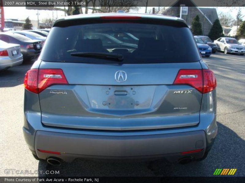 Steel Blue Metallic / Taupe 2007 Acura MDX
