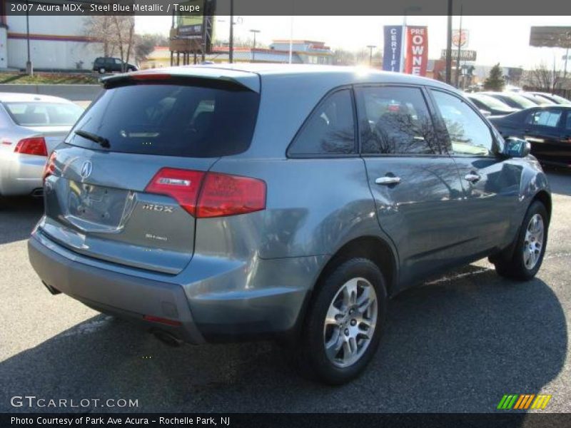 Steel Blue Metallic / Taupe 2007 Acura MDX