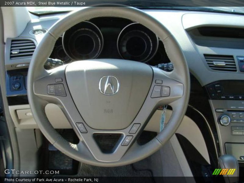 Steel Blue Metallic / Taupe 2007 Acura MDX