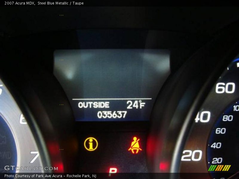 Steel Blue Metallic / Taupe 2007 Acura MDX
