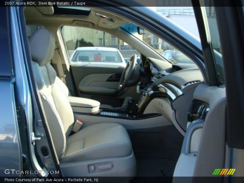 Steel Blue Metallic / Taupe 2007 Acura MDX
