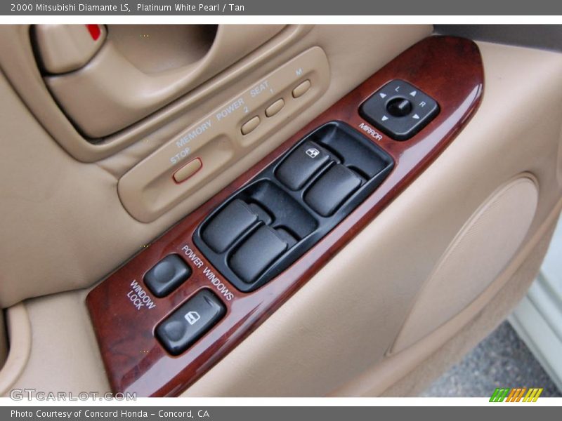 Platinum White Pearl / Tan 2000 Mitsubishi Diamante LS