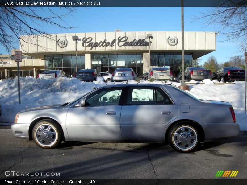 Blue Ice / Midnight Blue 2005 Cadillac DeVille Sedan