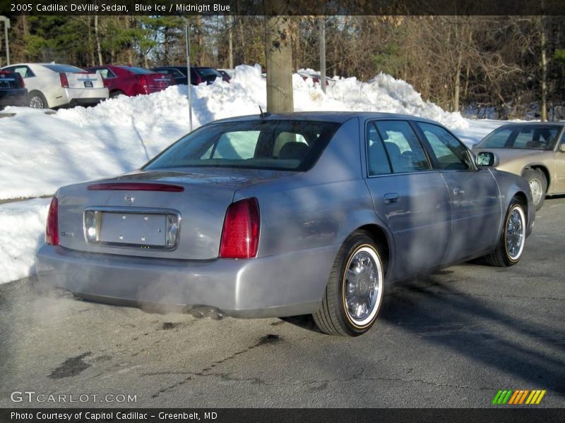 Blue Ice / Midnight Blue 2005 Cadillac DeVille Sedan