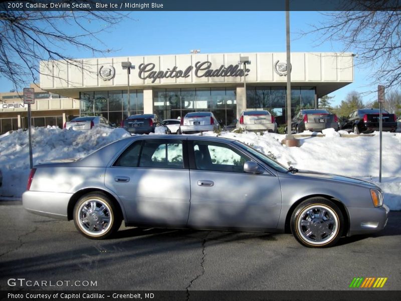 Blue Ice / Midnight Blue 2005 Cadillac DeVille Sedan