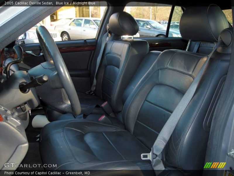 Blue Ice / Midnight Blue 2005 Cadillac DeVille Sedan