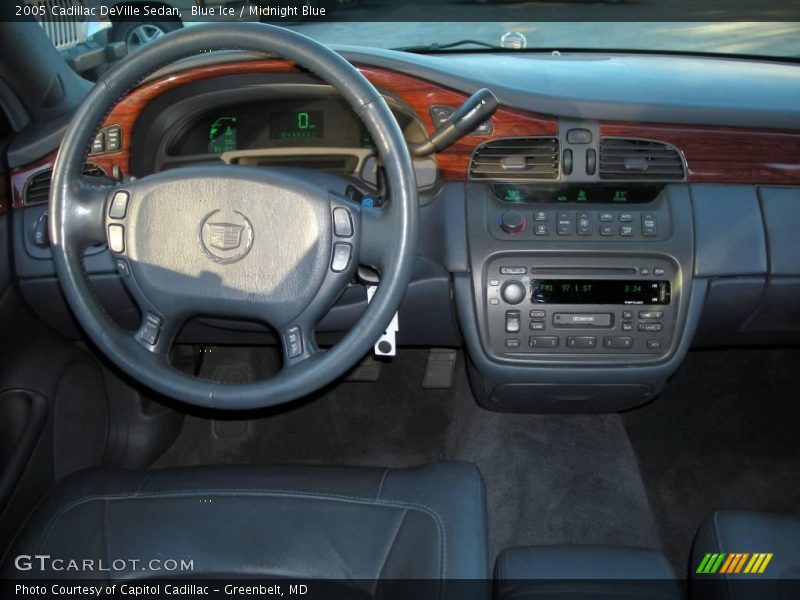 Blue Ice / Midnight Blue 2005 Cadillac DeVille Sedan